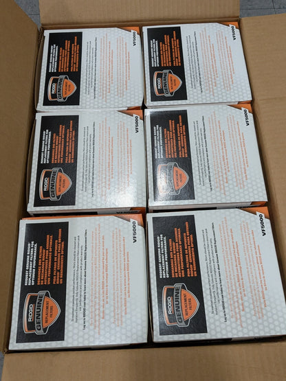 (6) RIDGID VF5000 5-20 Gal Wet Dry Vacs 3-Layer Fine Dust Cartridge Filter 72952