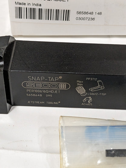 SECO Indexable Threading Toolholder: External, RH, 1 x 1" Shank 03007236