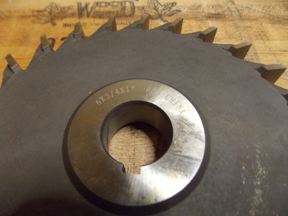 Professional Straight Tooth Side Milling Cutter 6" x 3/4" x1" 24