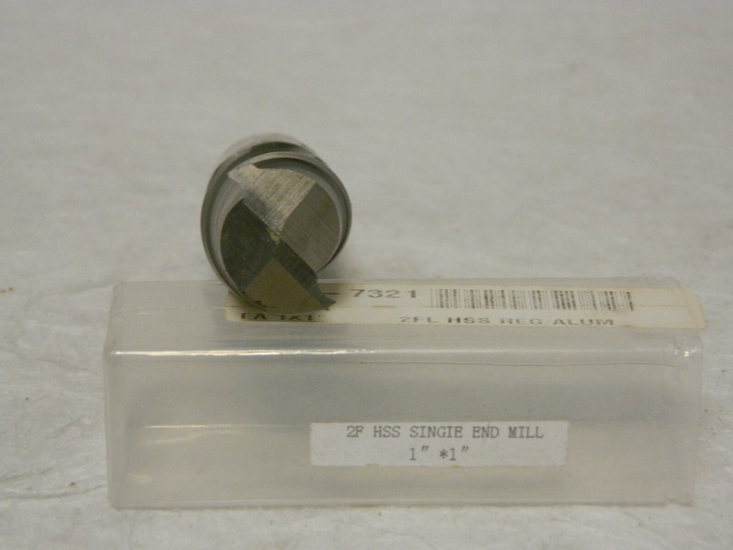 Interstate HSS Aluminum Cutting Square End Mill 1" x 2" 2FL 10977321