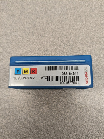 VARGUS 3E20UNJTM2VTX Carbide Thread Mill Insert Qty 10 64511