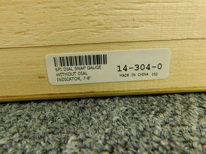 SPI Snap Gage 6 - 7 Range 7/16 x 9/16 Flat Carbide Anvils 14-304-0