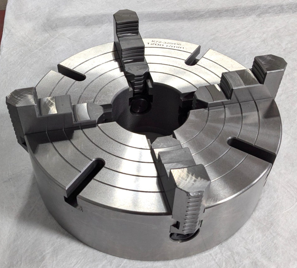 12" Independent 4 Jaw Lathe Chuck   D1-6 Mounting   3.74" Through Hole  429-4126