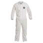 DUPONT 25pk DisposableCoveralls SizeXL Zipper&Stormflaps ClosurePB120SWHXL002500