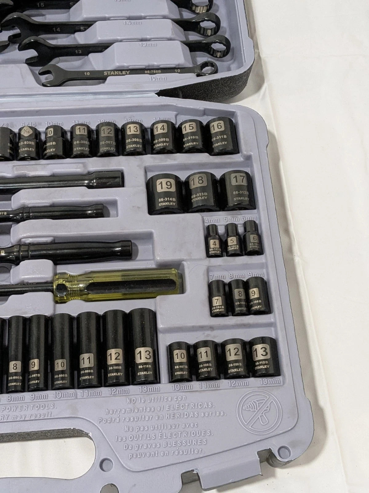 Stanley Socket Set: Deep Standard, 99 Pc, 1/4, 3/8" Drive 92-839