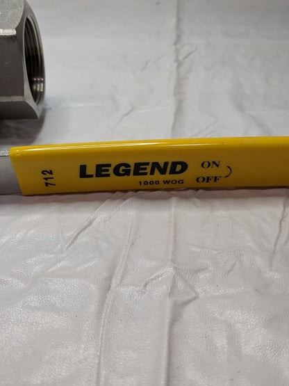 LEGEND VALVE Standard Manual Ball Valve: 1-1/2" Pipe, Full Port 113-147