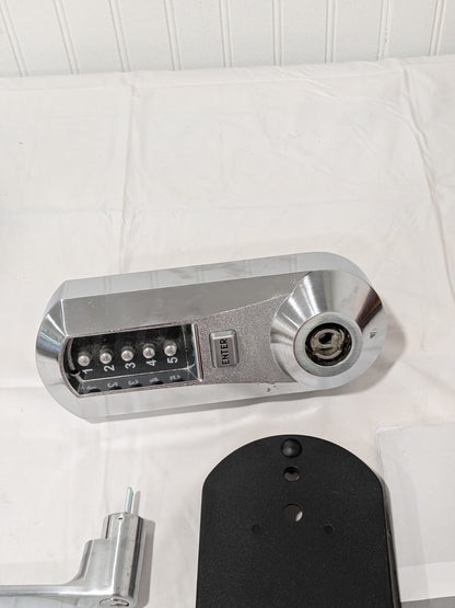 Kaba Combination Entry w/Key Override Lever Lockset 1-3/4 to 2-1/4" Thick Door