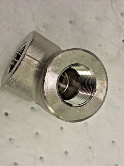 Pro Stainless Steel 90deg Elbow 1" Class 3000 ASTM A182 ASME 2TY91