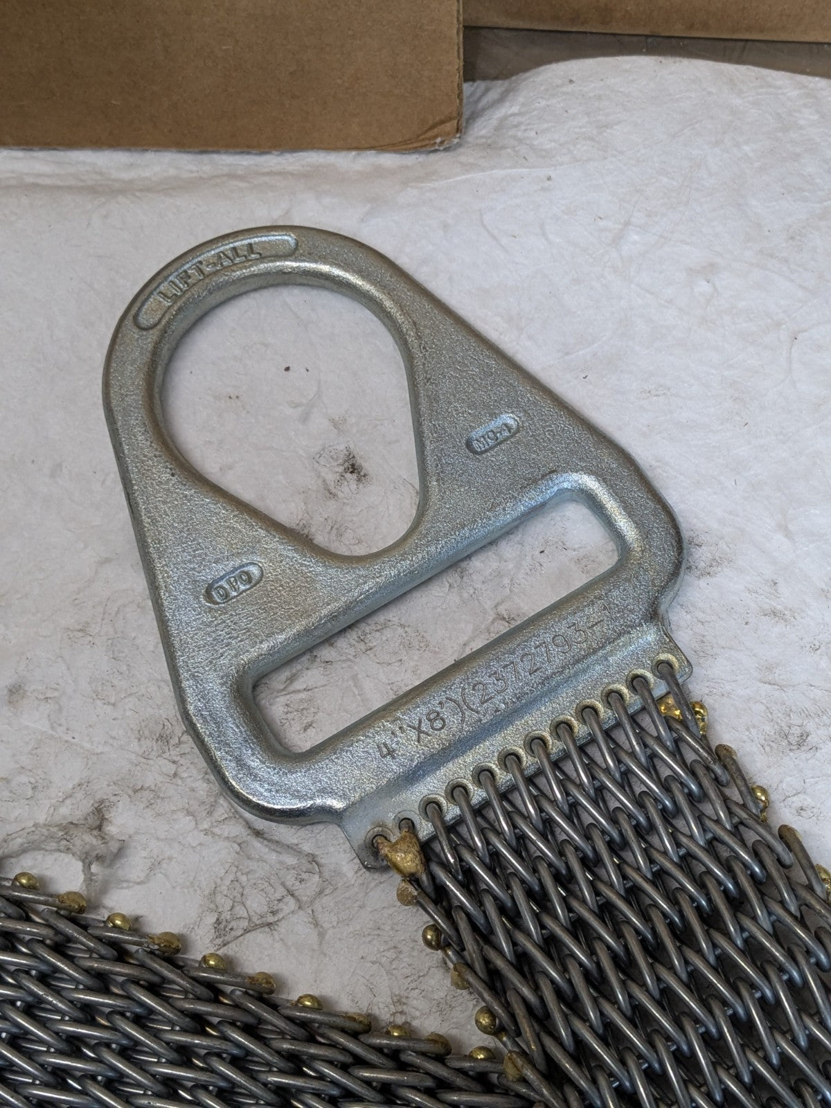 Lift-All Roughneck Wire Mesh Sling 4 Ft. x 6 In. Triangle and Choker 6T110X4