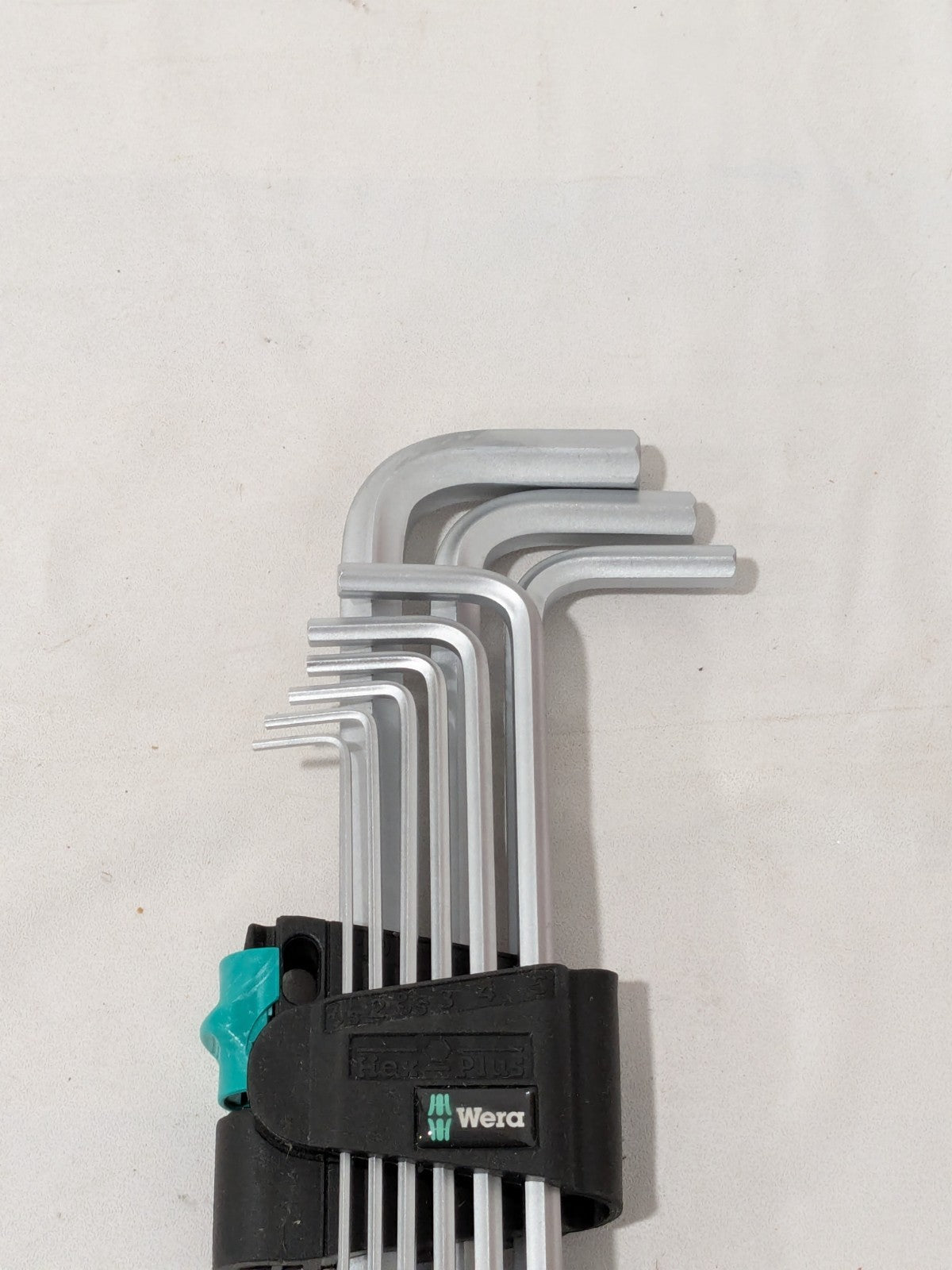 Wera 9 Pc Hex Key Set: Ball End, L-Handle, Metric 05022087001