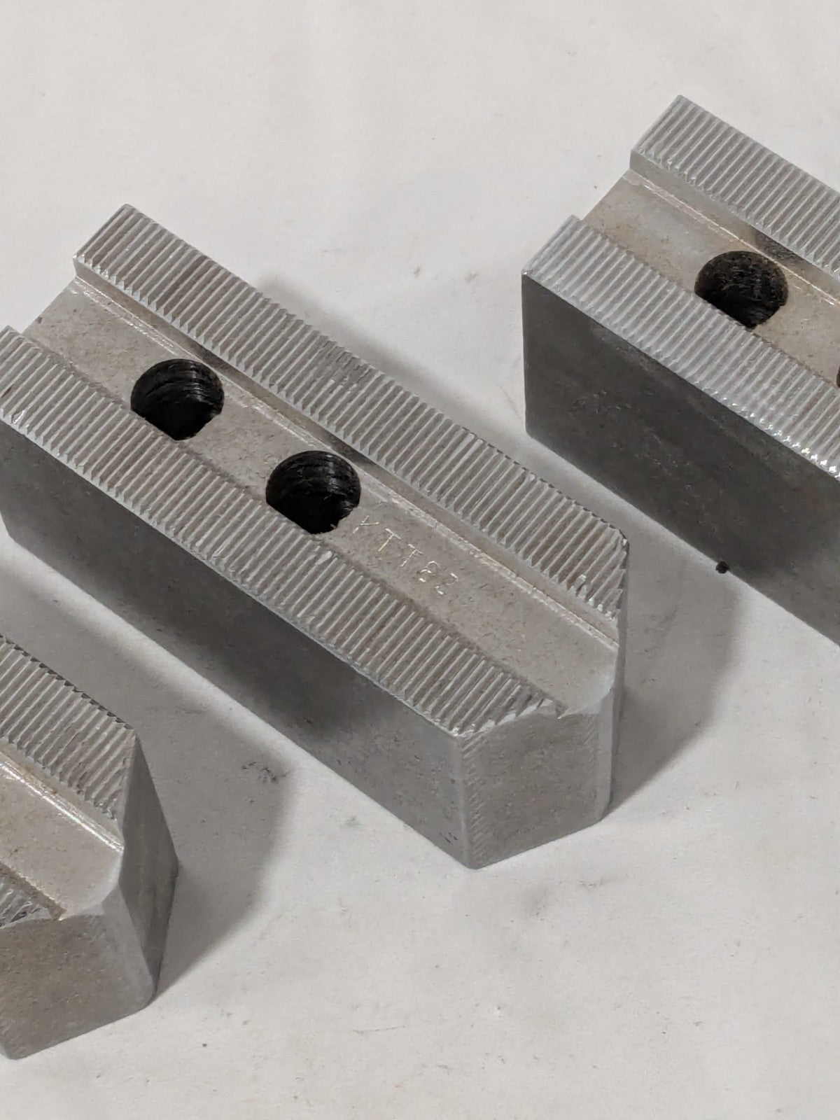 Abbott Soft Lathe Chuck Jaw: Serrated 1-1/2" OAW, 2" OAH, 4" OAL Qty 3 KTT8S