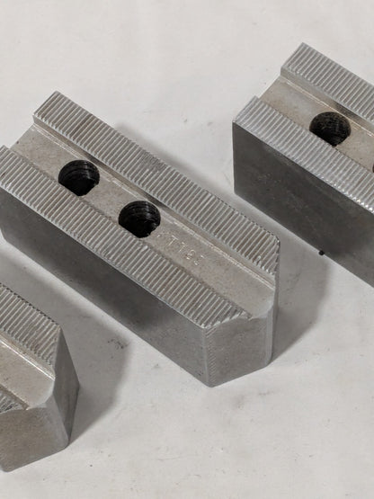 Abbott Soft Lathe Chuck Jaw: Serrated 1-1/2" OAW, 2" OAH, 4" OAL Qty 3 KTT8S