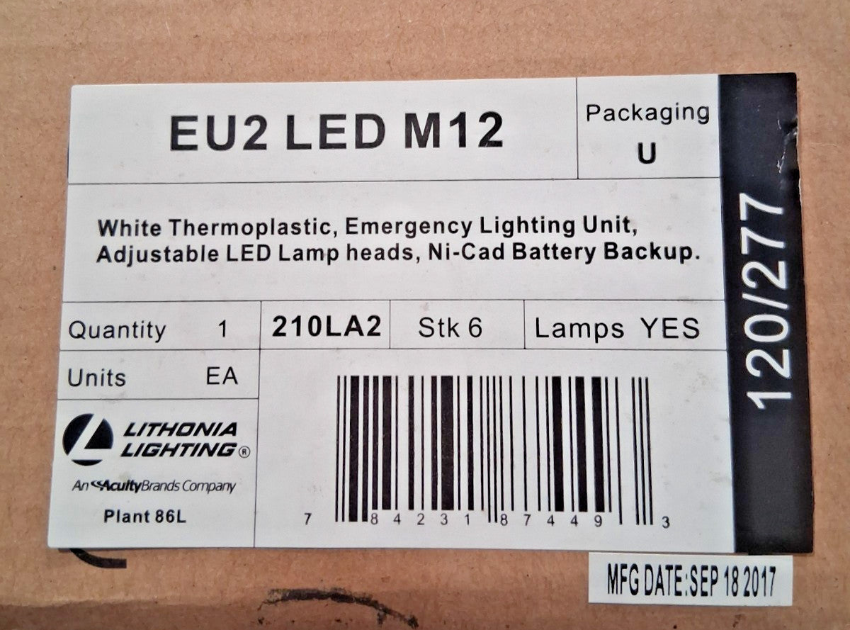 Lithonia Lighting 2 Head LED Emergency Lighting Unit 92150655