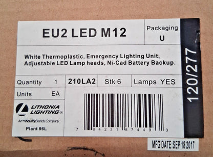 Lithonia Lighting 2 Head LED Emergency Lighting Unit 92150655