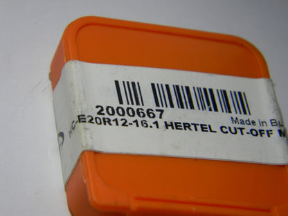 Hertel Right Hand, 1mm Insert Width Indexable Cutoff and Grooving Support Blade