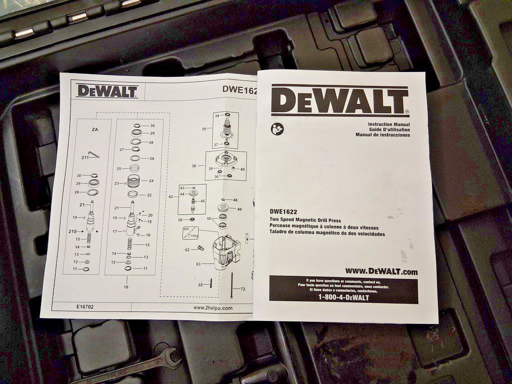 Dewalt Magnetic 2" Drill Press 2-Speed DWE1622K
