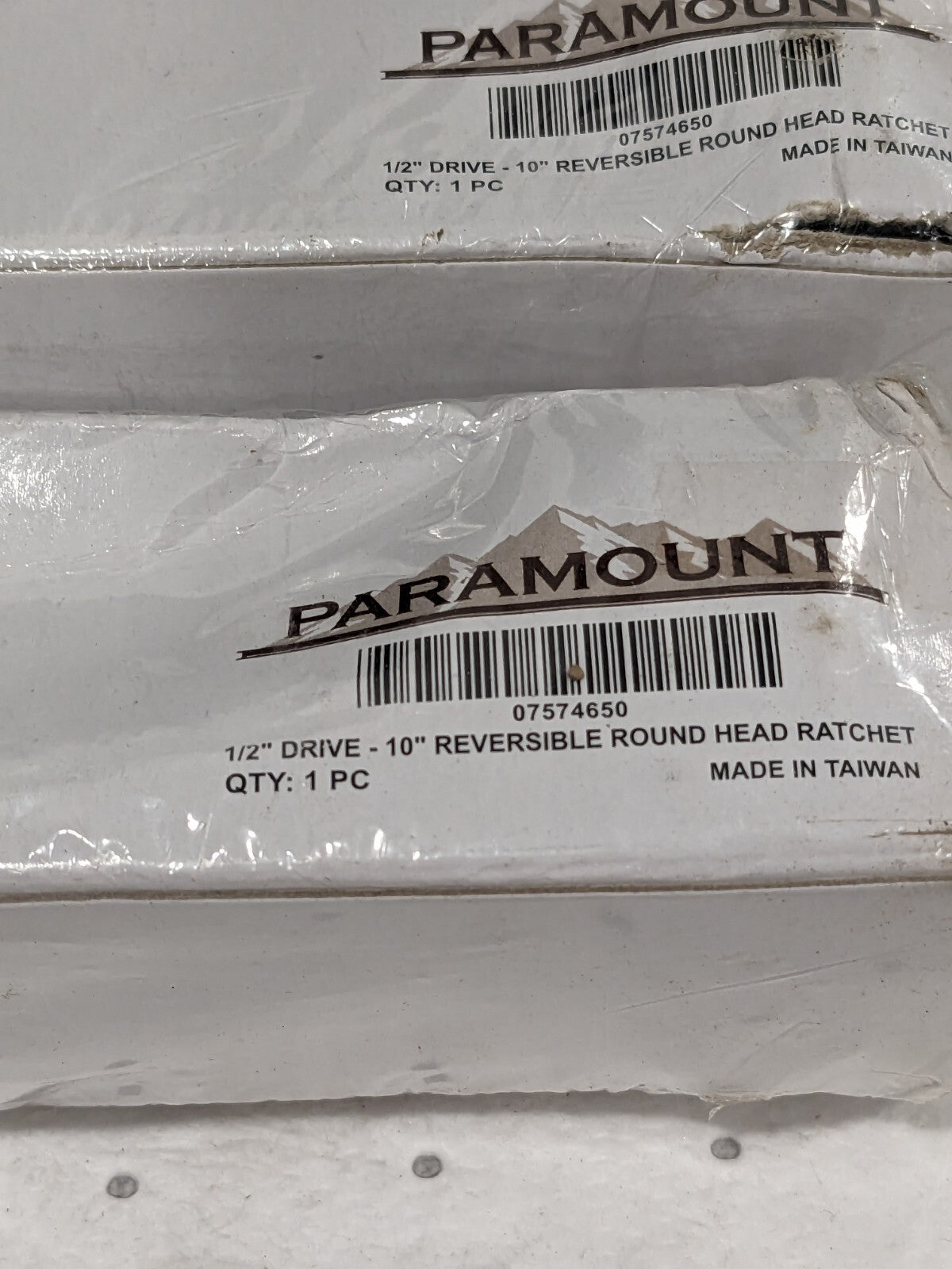 PARAMOUNT Quick-Release Ratchet: 1/2" Drive, Round Head Qty 2 PAR-12RHT-10A