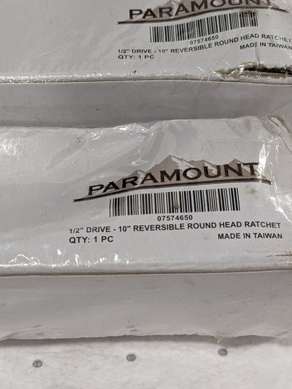 PARAMOUNT Quick-Release Ratchet: 1/2" Drive, Round Head Qty 2 PAR-12RHT-10A