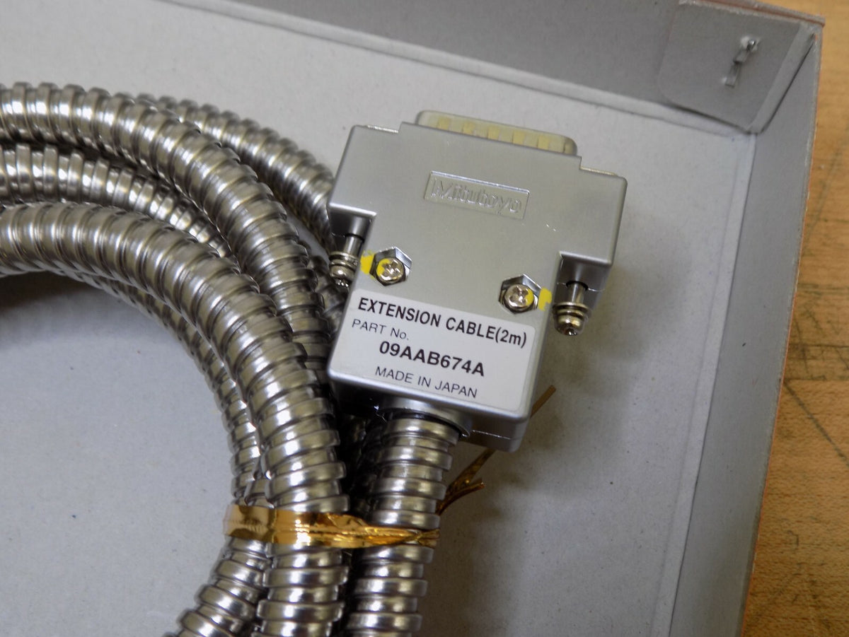 Mitutoyo 6.5 Ft. Armored Extension Cable for Linear Scale 09AAB674A