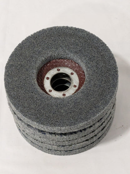 Brite Star Deburring Disc: 4-1/2" Dia, 7/8" Hole, Fine Grade Qty 5 66261112570