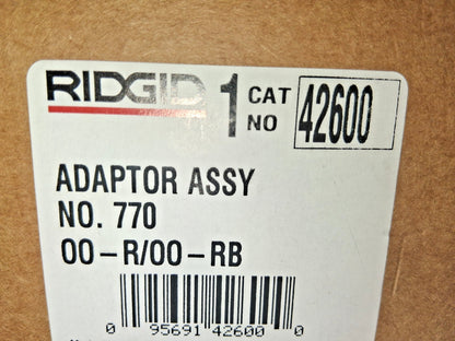 Ridgid Die Adapters Die Head Compatibility 00-R 00-RB Steel 42600