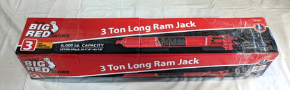 Torin Big Red Long Ram Jack  3 Ton  24"min x 44"max  T30306