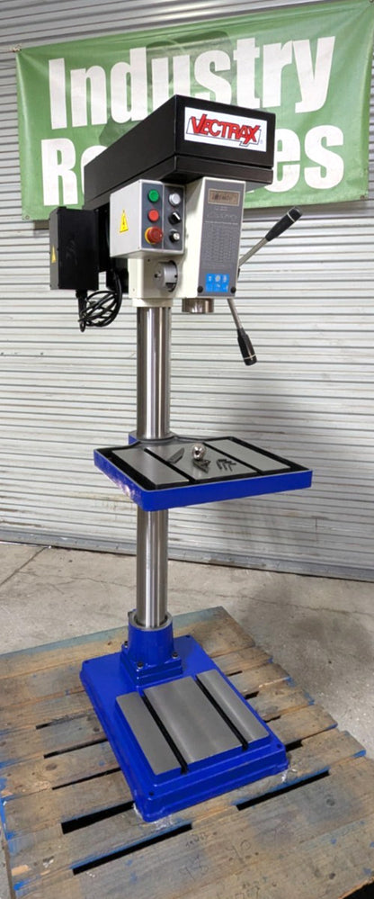 Vectrax 20" Variable Speed Drill Press  3MT  1HP  115V  RF-19V  *Scratch & Dent*
