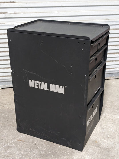 Metal Man Deluxe Welding Tool Box Storage Cabinet 4 Drawer DWC1 Used