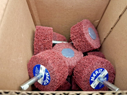 Merit Abrasives Mounted Flap Wheels QTY10 2" Dia 1" Face Width 66261189992