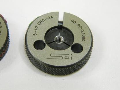 SPI Threaded Ring Gage: #5-40 Thread, Class 2A, Go &amp; No Go 23-131-6
