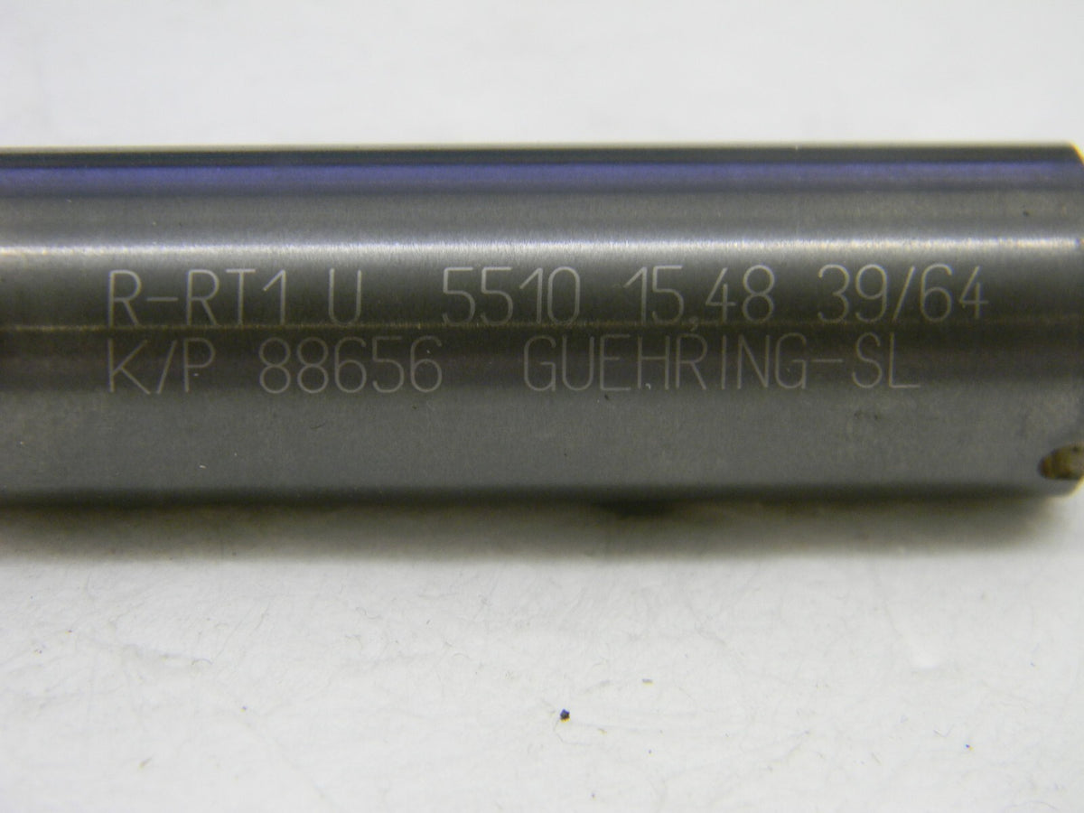 GUHRING Screw Machine Length Drill Bit: 0.6094 Solid Carbide 9055100154800