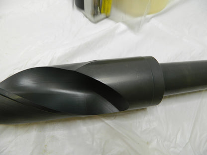 HERTEL HSS Taper Shank Drill Bit: 2-5/8 Dia, 5MT, 118 °, 19-1/2 OAL 89324305