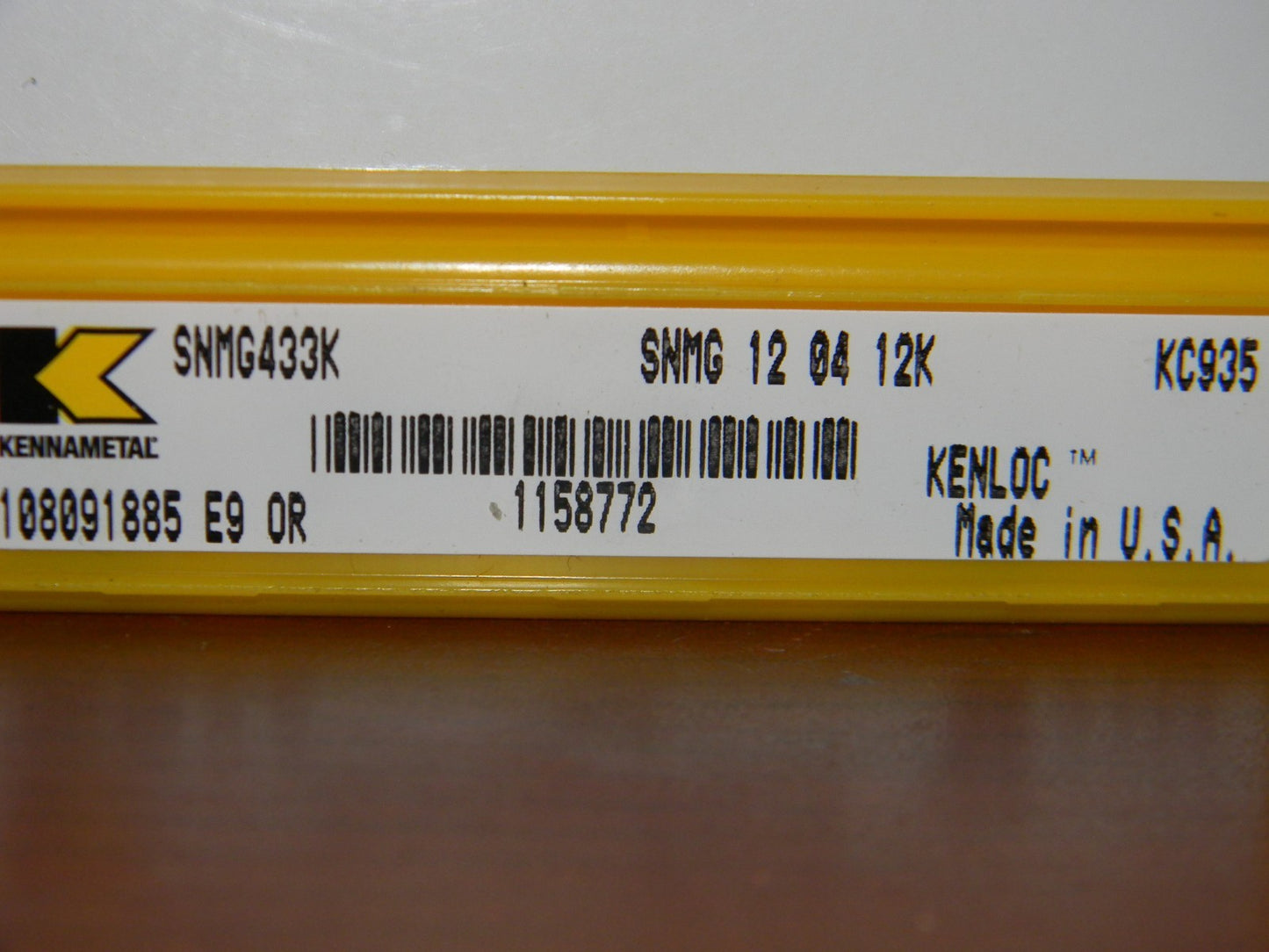 Kennametal SNMG433K SNMG120412K KC935 Indexable KENLOC Carbide Turning Inserts