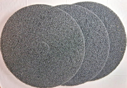 QTY3 Polyester Floor Stripping Pads Course Black 78318672