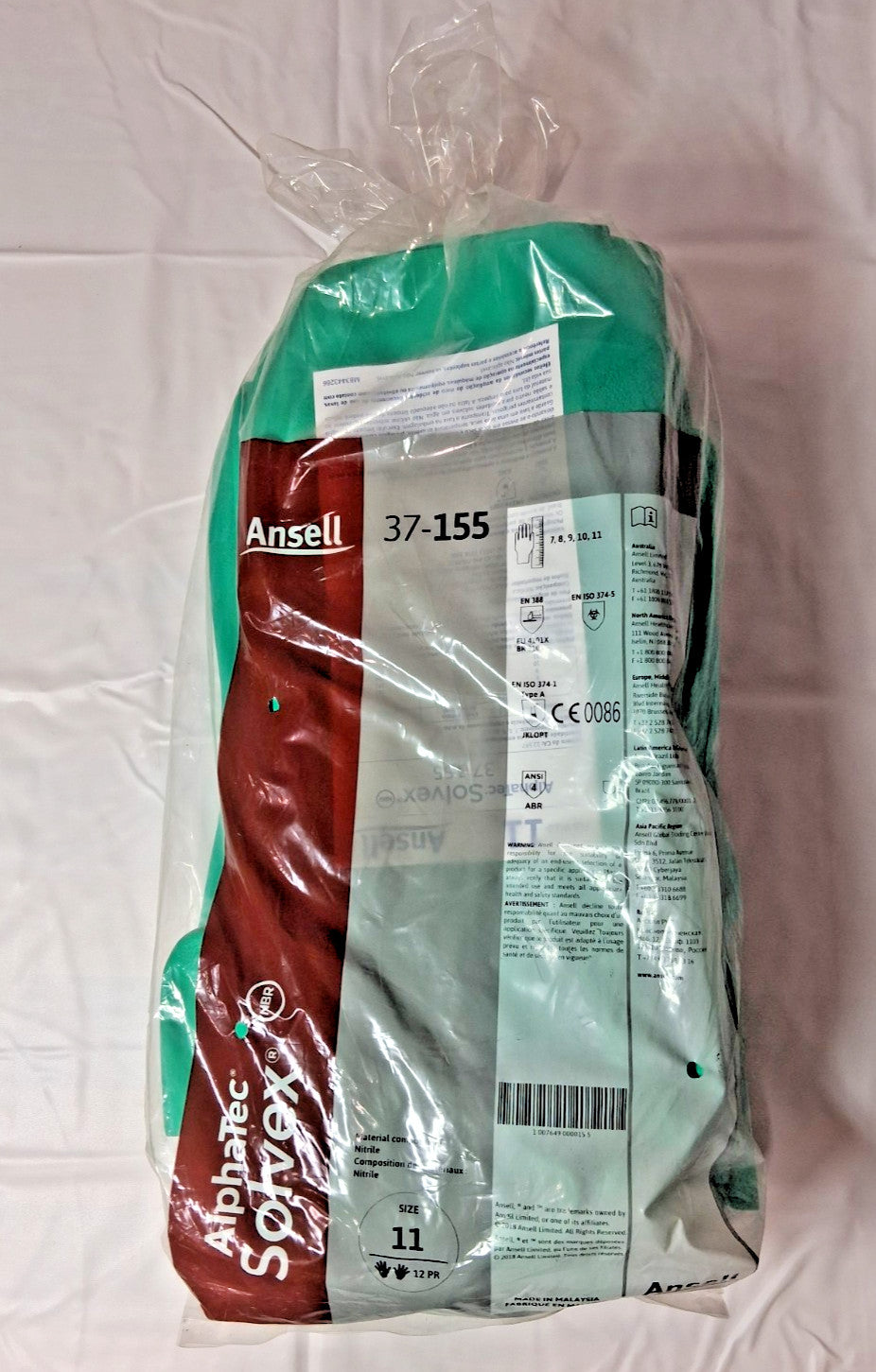 Ansell Nitrile Gloves AlphaTec Solvex Size 11 QTY96 37-155
