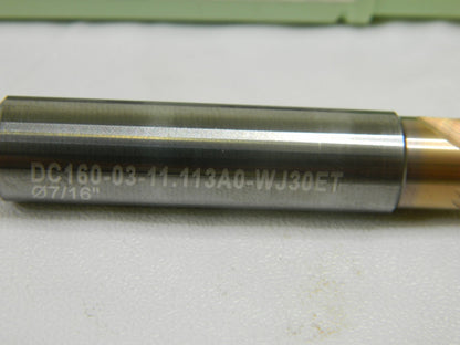 WALTER-TITEX Screw Machine Length Drill Bit DC160-03-11.113A0-WJ30ET 7377243