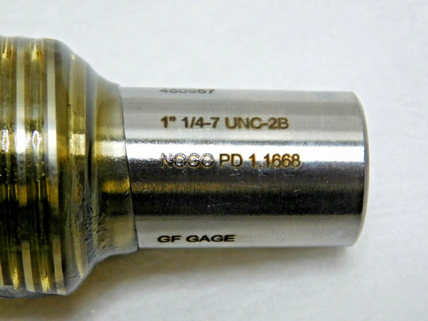 GF Gage Single End Plug Thread No Go Gage 1-1/4 - 7 UNC-2B W1250072BNK