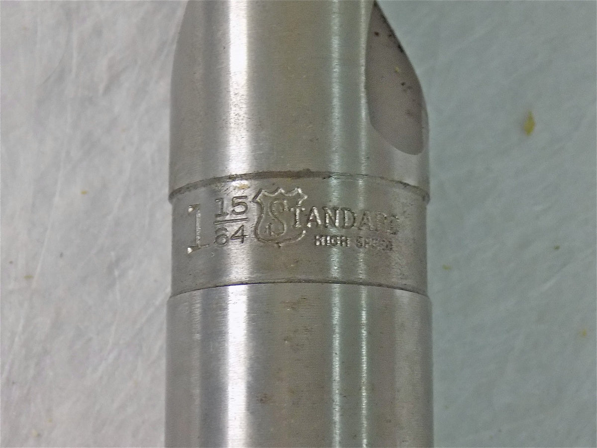 Standard Tool Co 501 Straight Shank Twist Drill 1-15/64" 118º RH Taper Lgth