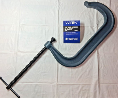 Wilton Forged Steel C-Clamp 12-1/4"MO 6-5/16"TD 9,300 lb LC 14298