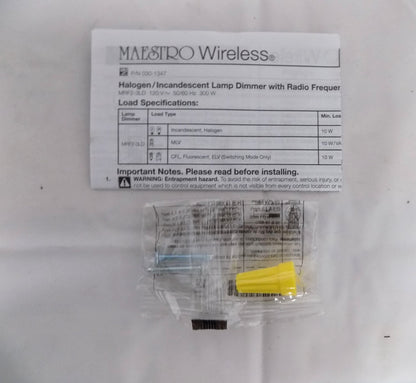 Lutron Maestro Single Receptacle Wireless Table Top Dimming Module MRF2-3LD-WH
