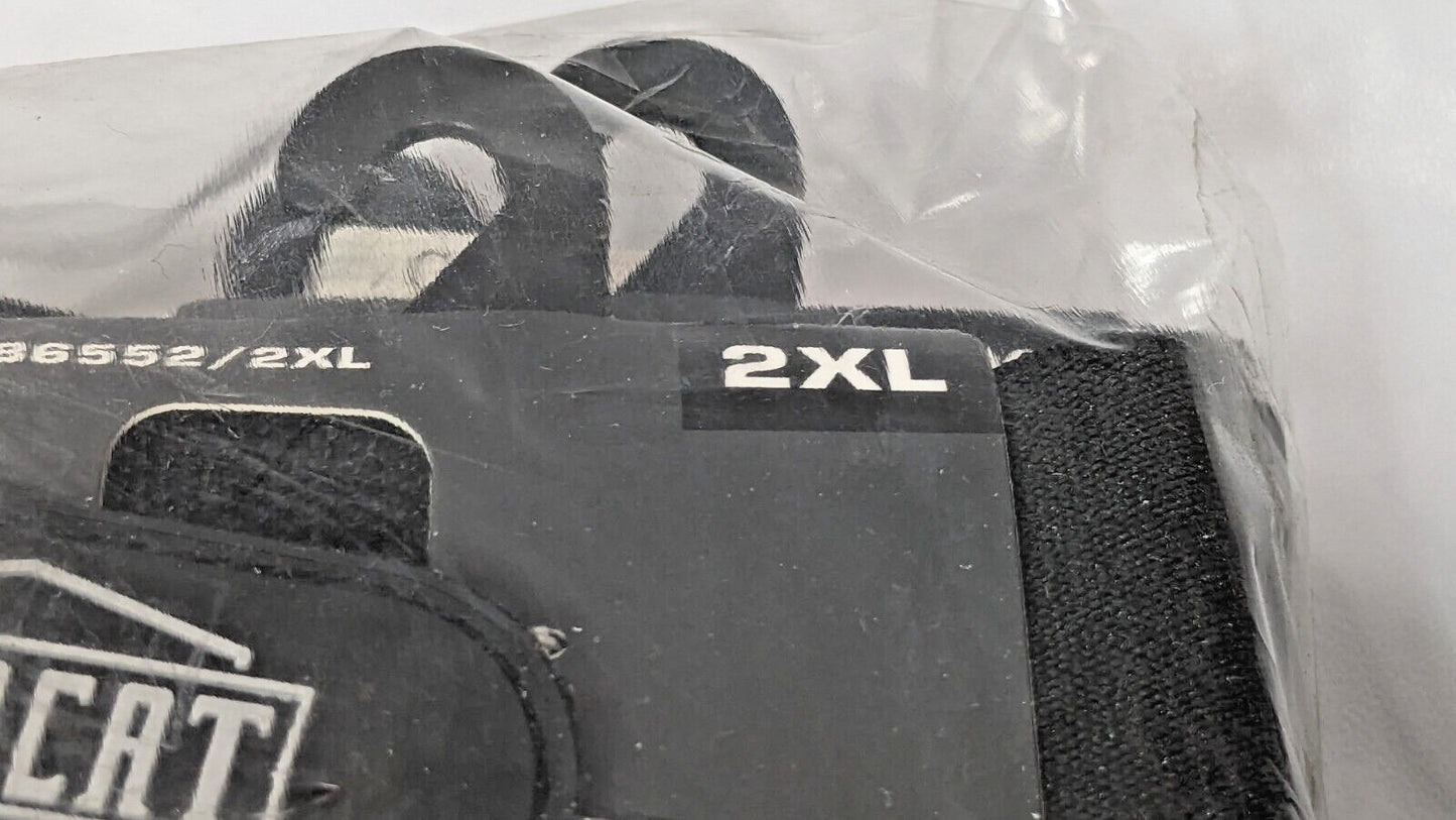 6 PAIRS Ironcat Heavy Duty Goatskin Gloves ANSI A3 White/Black 2XL 86552/2XL