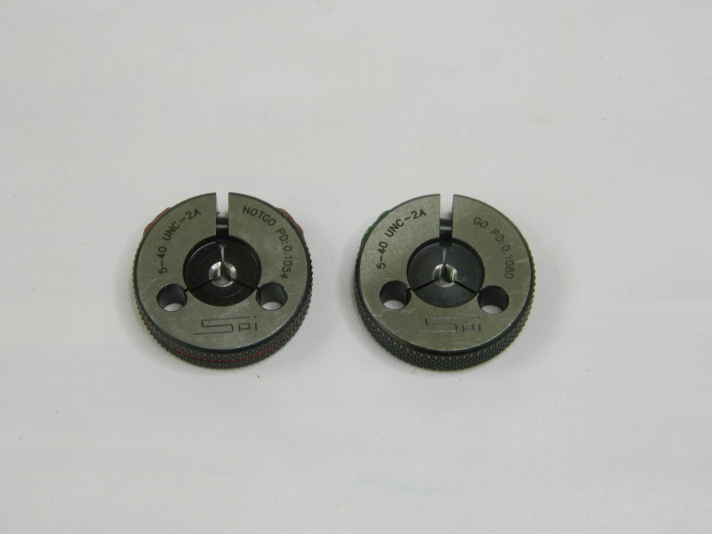 SPI Threaded Ring Gage: #5-40 Thread, Class 2A, Go &amp; No Go 23-131-6