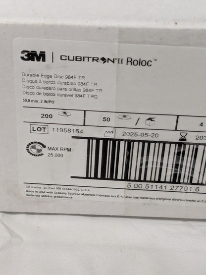 3M Quick-Change Disc: Roloc TR, 2" Dia, 36 Grit Qty 200 7100001474