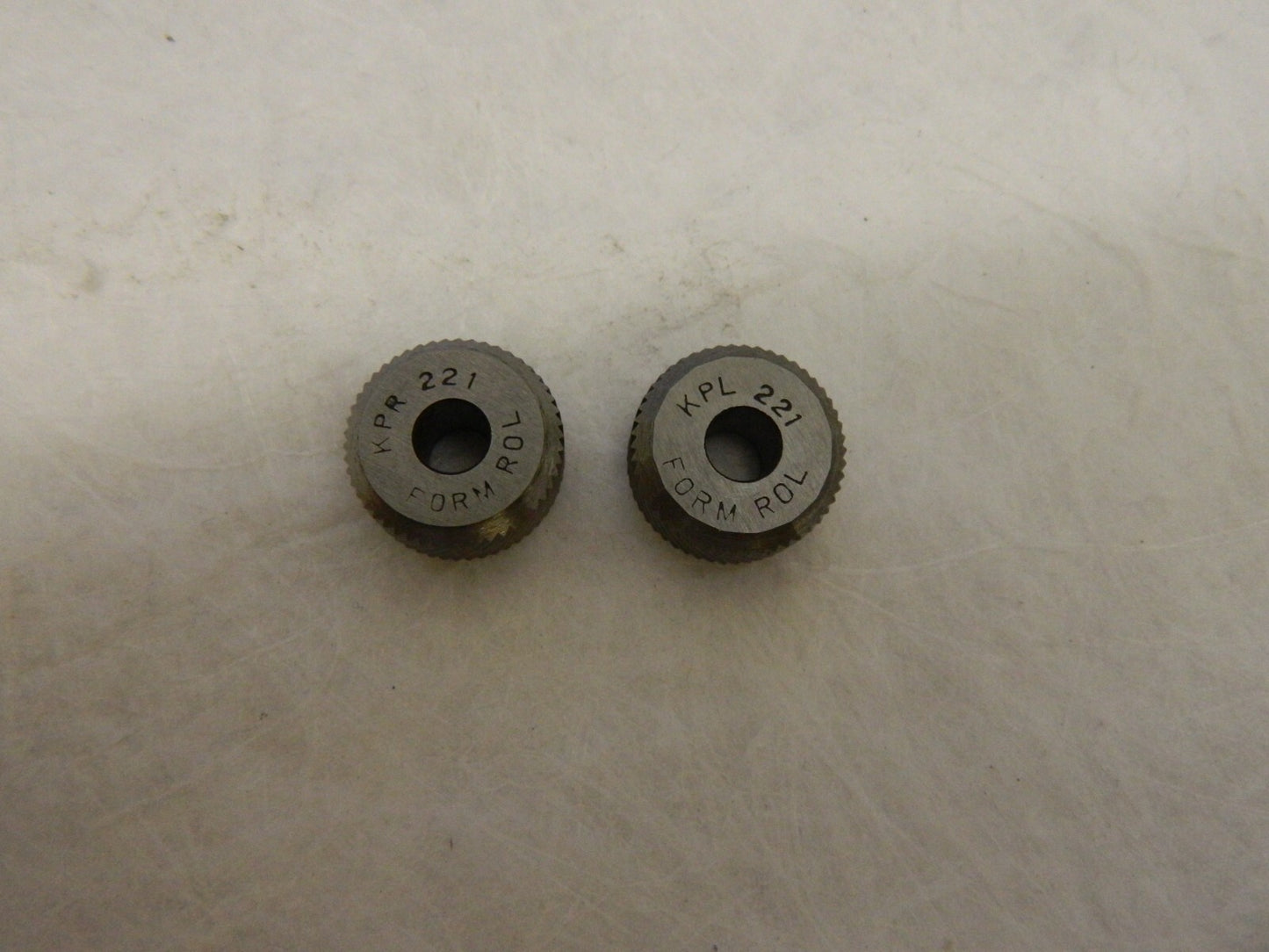 3/4 Diam, 90° Tooth Angle qty2 HSS LH Diagonal Knurl wheel KPL-221
