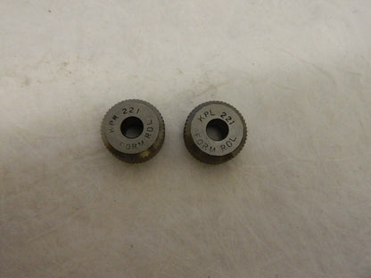 3/4 Diam, 90° Tooth Angle qty2 HSS LH Diagonal Knurl wheel KPL-221