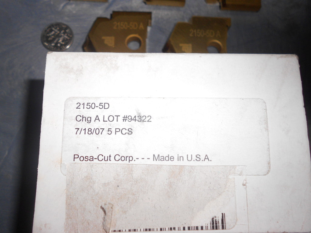 Posa-Cut Carbide Form Spade Drills QTY 5 2150-5D