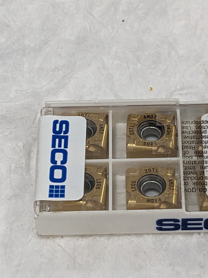 SECO Milling Insert: SNHQ120520TL4-M07 F40M, Solid Carbide Qty 10 02526635