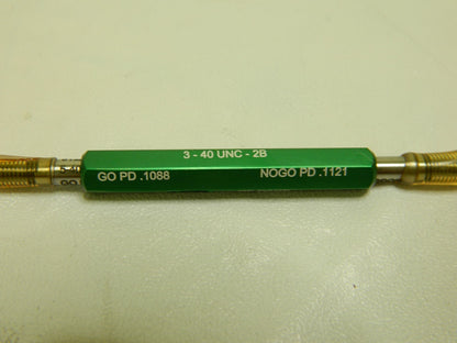 GF GAGE Plug Thread Gage: #3-40 Thread, 2B Class Go & No Go 55309751