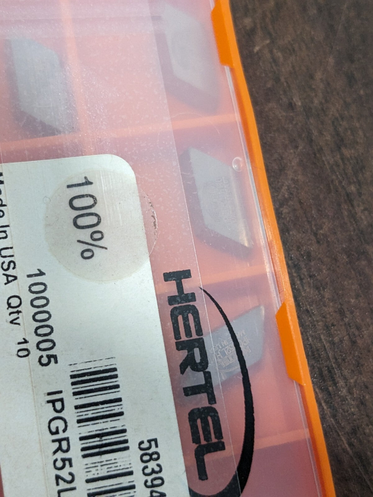 HERTEL Profiling Insert 10pk IPGR52 HC225, Solid Carbide 1000005