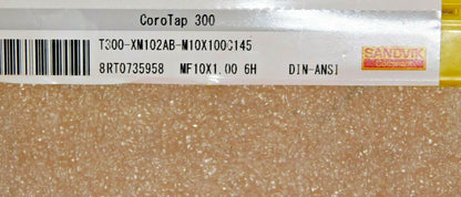 Sandvik Coromant Spiral Flute Tap MF10x1 MF 6H 3FL T300-XM102AB-M10X100C145